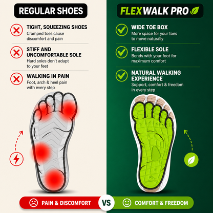 FlexWalk Pro — Wide Toe Comfort Shoes